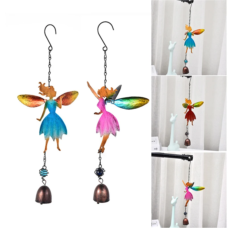 

Rainbow Crystal Angel Wind Bell Chakra Suncatcher Car Charm Pendant Wall Window Door Wind Bell Hanging Ornaments ASD88