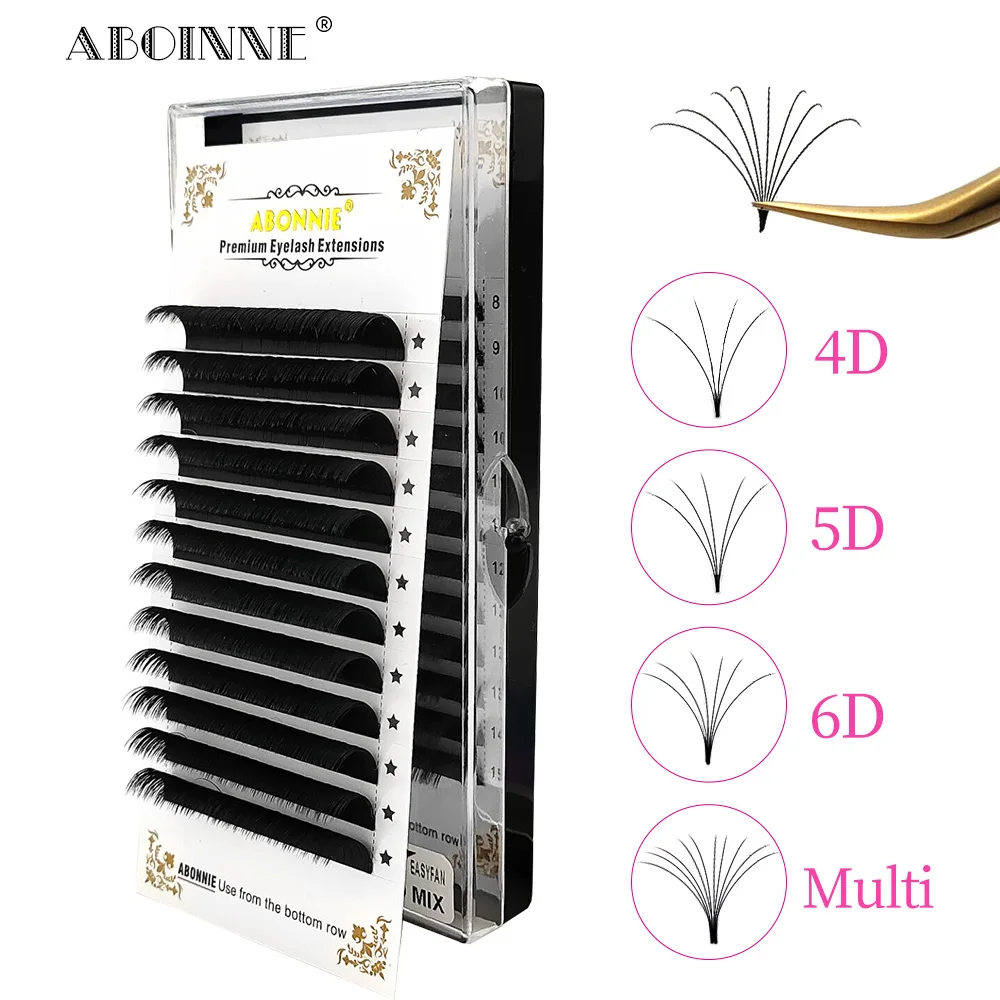 ABONNIE Easy Fan Lashes 1s наращивание ресниц индивидуальные ресницы автоматический объем