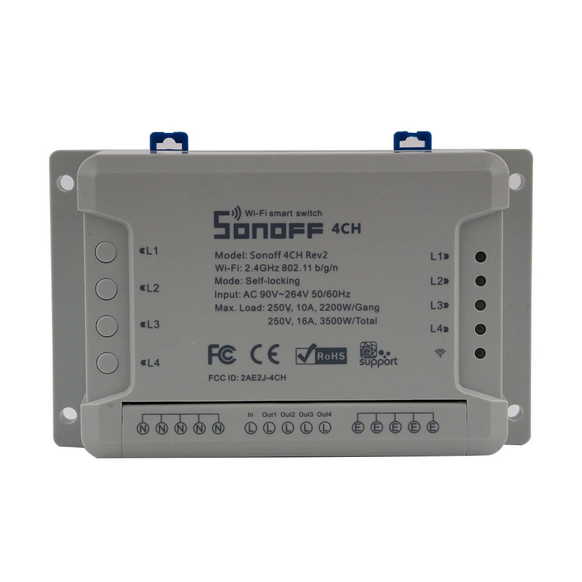 Sonoff 4CH R2 беспроводной многоканальный wifi переключатель независимый пульт дистанционного управления умный дом автоматизация модуль управления Лер 220 В