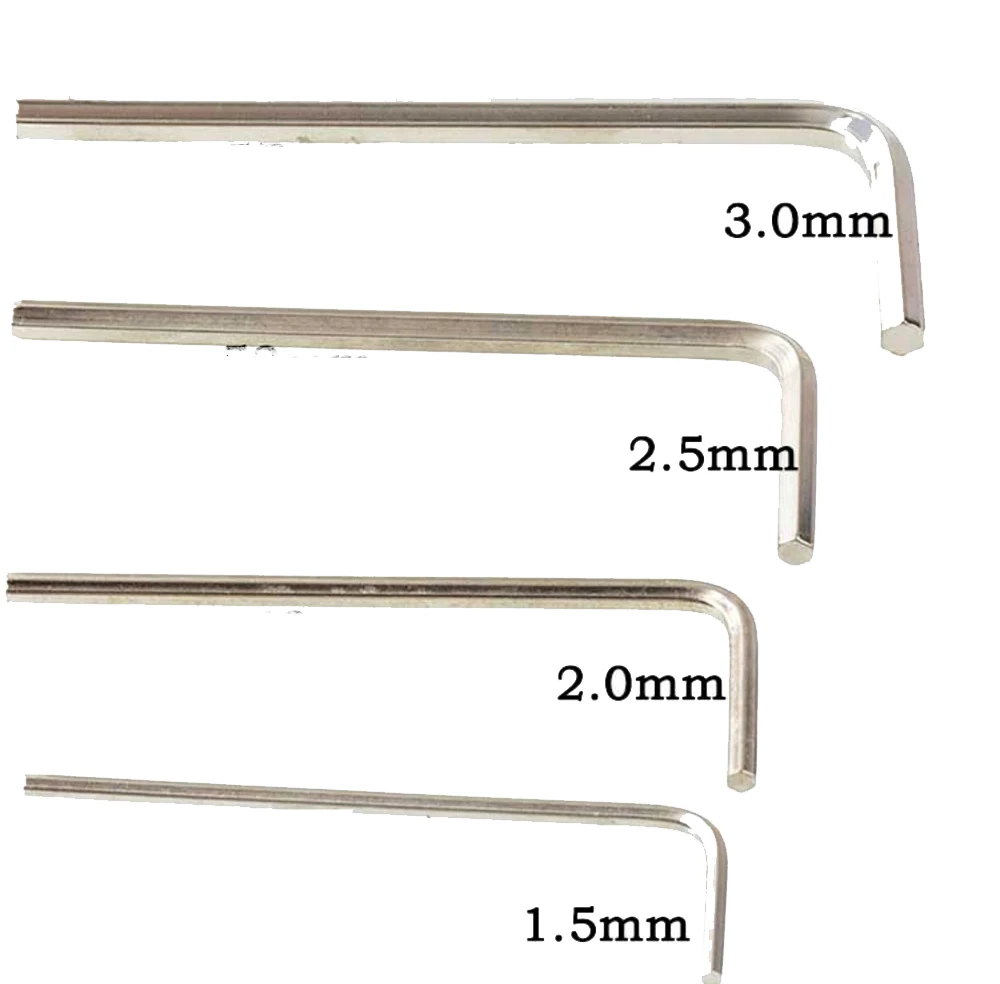 

4pcs L Shaped Hex Key 1.5mm to 3mm Hexagon Key Wrench Home hot Repairing Tools for RC Model Car