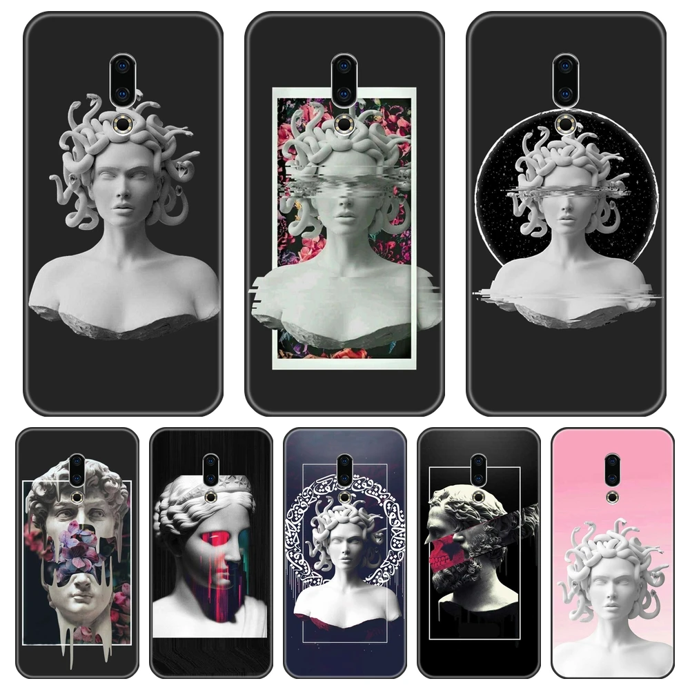 Чехол-накладка для Medusa силиконовый со статуей Давида Meizu 15 Lite 16 Plus 16th 16x Pro 6 7 U10 U20 |