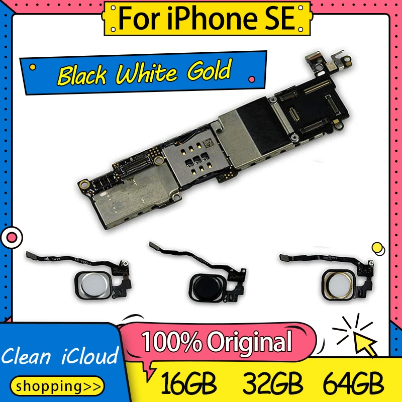 Материнская плата для iphone SE 16/32/64 ГБ разблокированная | Мобильные телефоны и
