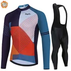 2021 Ralvpha креативный узор Мужская теплая флисовая одежда для велоспорта костюм зимняя одежда для велоспорта костюм с длинными рукавами Ropa Ciclismo