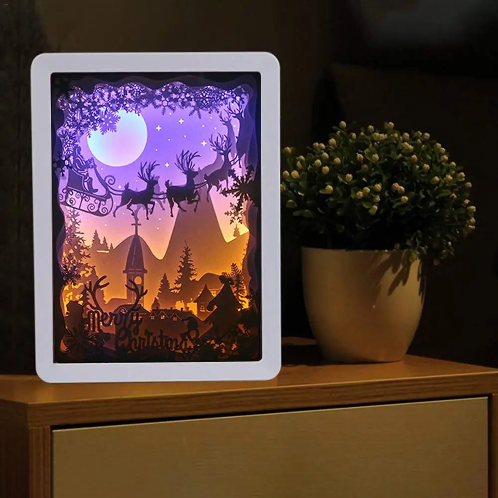 3D Бумага для рукоделия сделай сам скульптура Свет Ночной светильник с usb портом