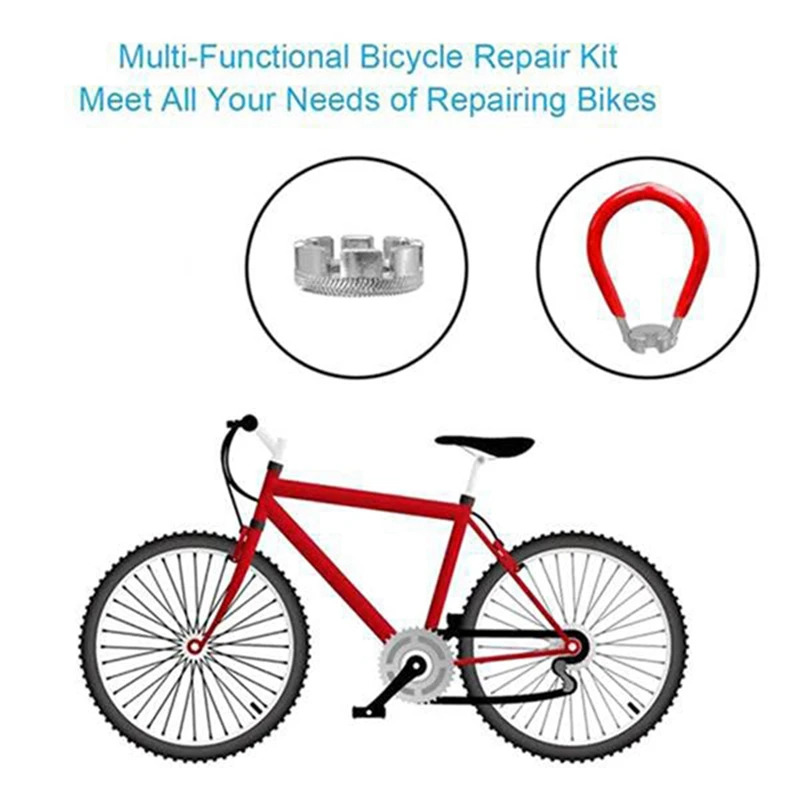 

8 Pcs Bicycle Spoke Tool Set Bicycle Spoke Key Bicycle Spoke Wrench Wheel Spoke Rim Tool for Repairing Bicycle Wheels