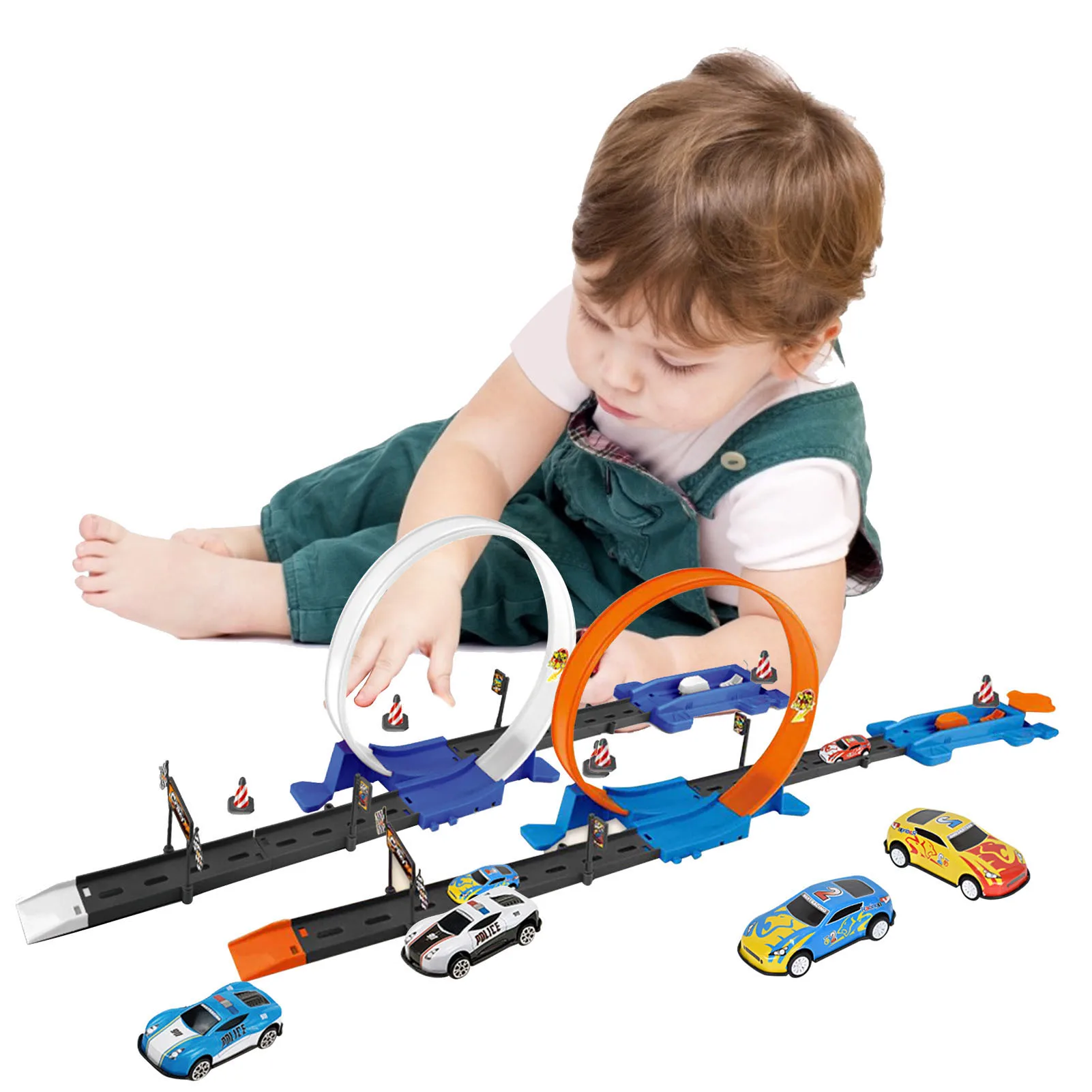 

Железная дорога, игрушечный металлический гоночный спортивный автомобиль, электросхема, музыкальная катапульта, поезд "сделай сам", дорожн...