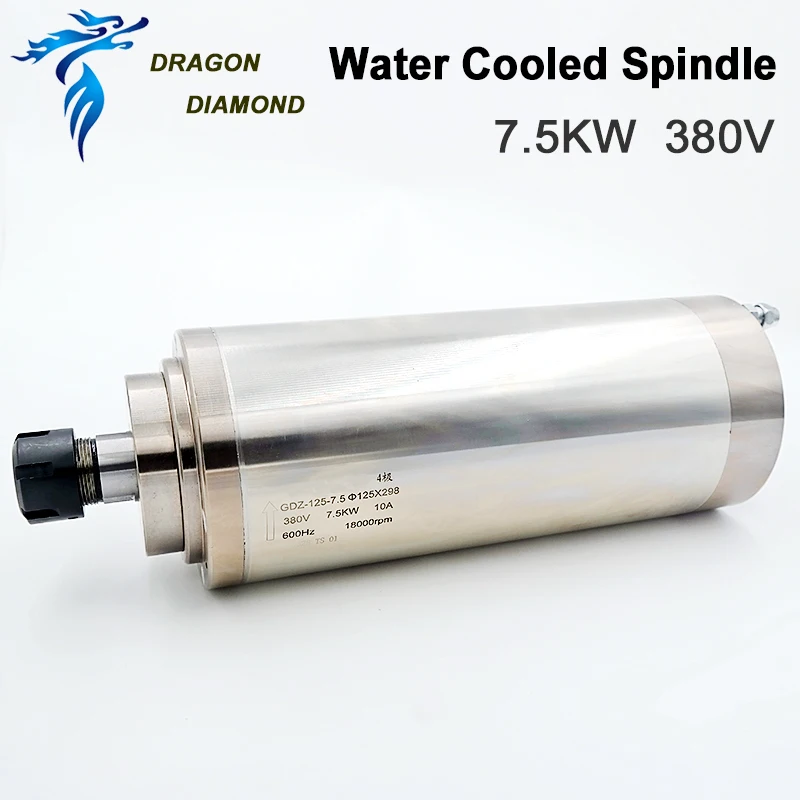 7.5kw CNC Router Spindle Motor ER25 18000rpm High Speed 380V Water-Cooled | Инструменты