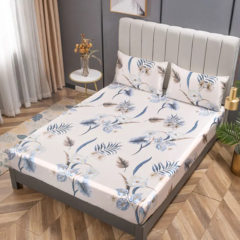 Простыня из трех предметов коврик ледяного шелка с промытым воздухом для весны и