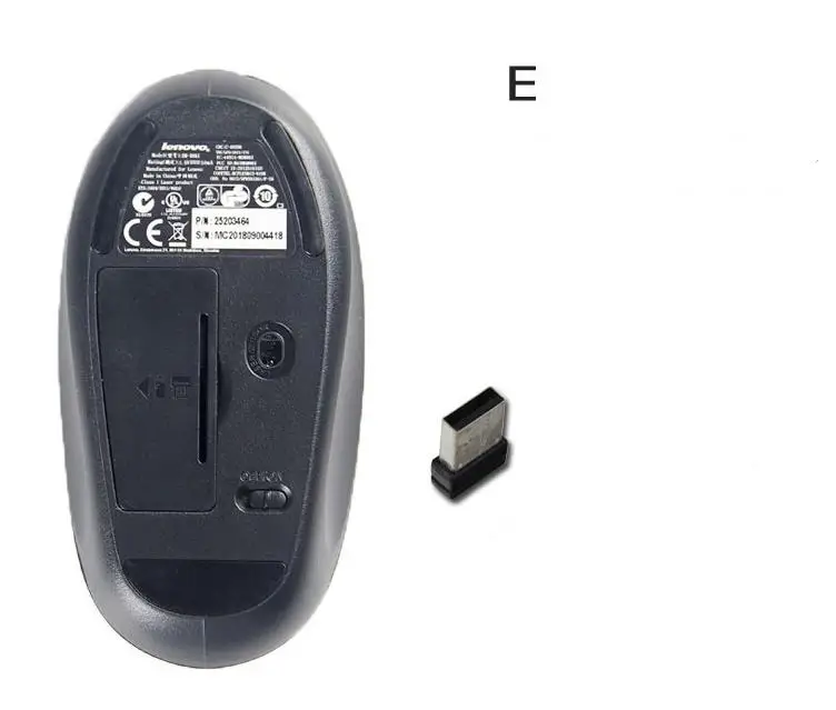 Lenovo SM-8861 Беспроводная лазерная мышь 2,4 ГГц 1000 точек/дюйм легкие мыши для ноутбука Thinkpad черный серебристый белый iMac