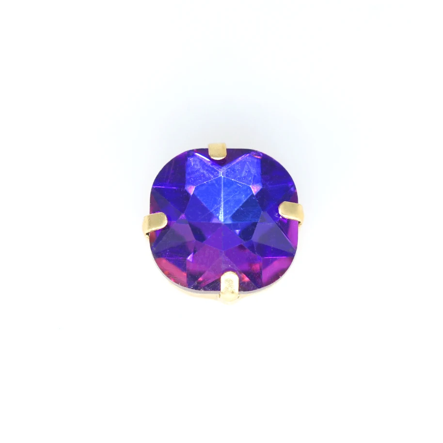 square fuchsia flame 12p многоцветный цвет пламени плоское шитье стекло, кристалл, камень пришить стразы драгоценности Позолоченные Кнопки DIY аксессуары для одежды - Цвет: square fuchsia flame