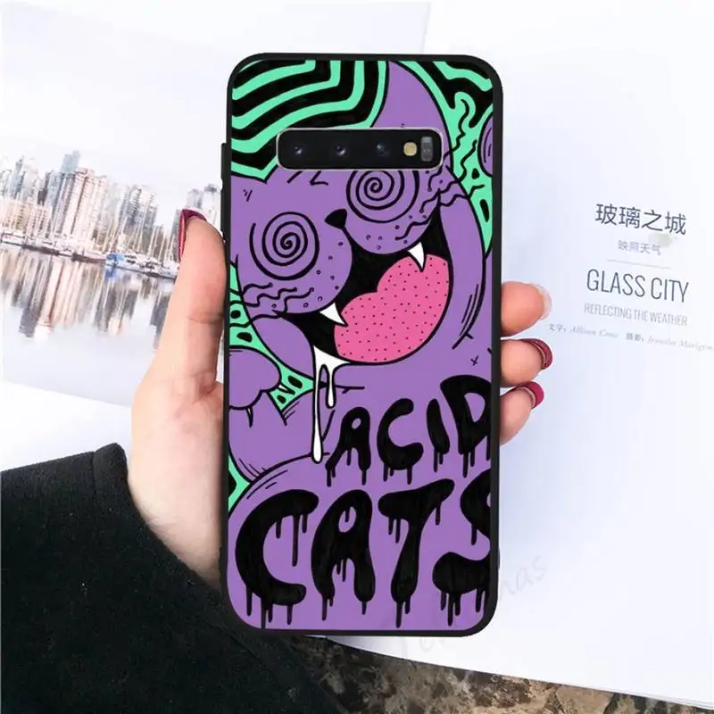 

Colourful Psychedelic Trippy Phone Case For Samsung S6 S7 edge S8 S9 S10 e plus A10 A50 A70 note8 J7 2017