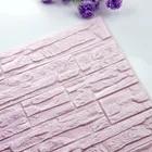 Diy 3d Кирпич из вспененного полиэтилена панели обоев номер Наклейка камень украшение тисненые теги De La Pared De Ladrillo Pegatinas де сравнению