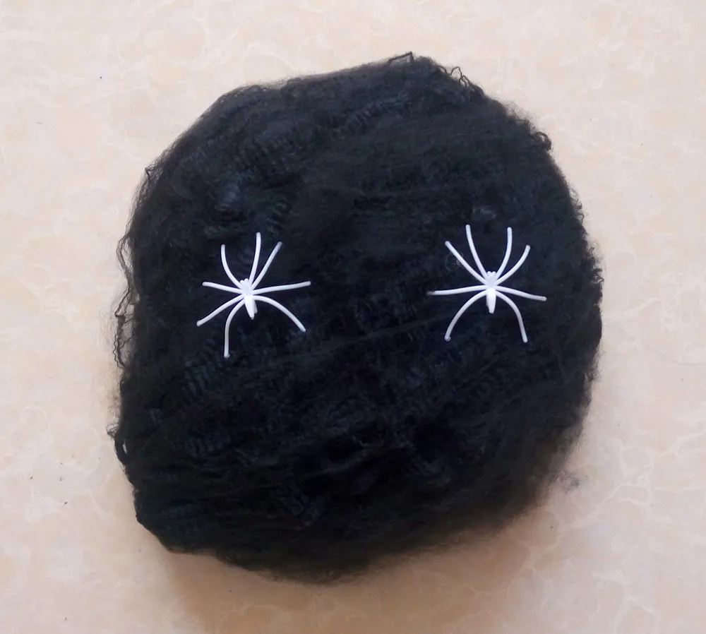 Хэллоуин Страшные вечерние сцены реквизит белая эластичная паутина паук веб