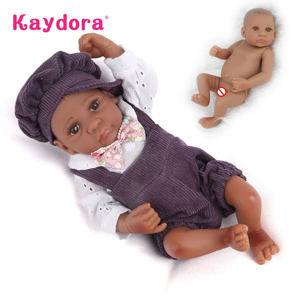 Милая миниатюрная полностью мягкая силиконовая кукла младенец 25 см Реалистичная