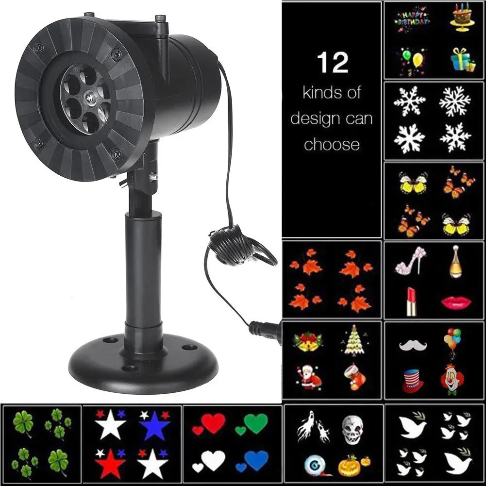 

Patterns Plug-in Led Laser Projector Lights RGB UV DJ Sound Party Disco Light for Wedding Birthday Party Festival Home EU plug