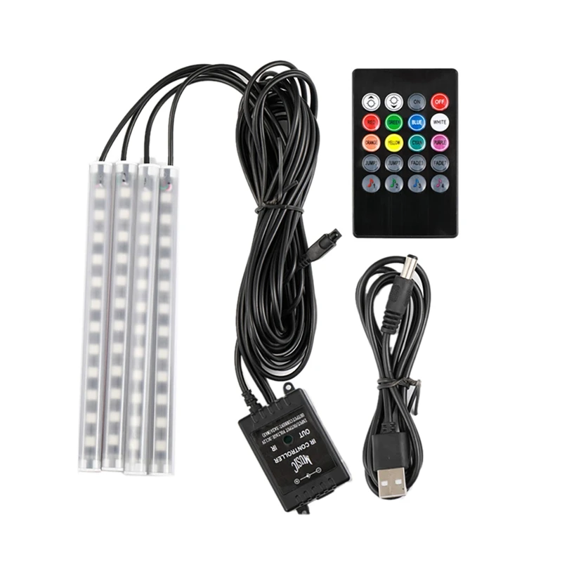 

Светодиодная лента RGB с дистанционным голосовым управлением, 4 шт.