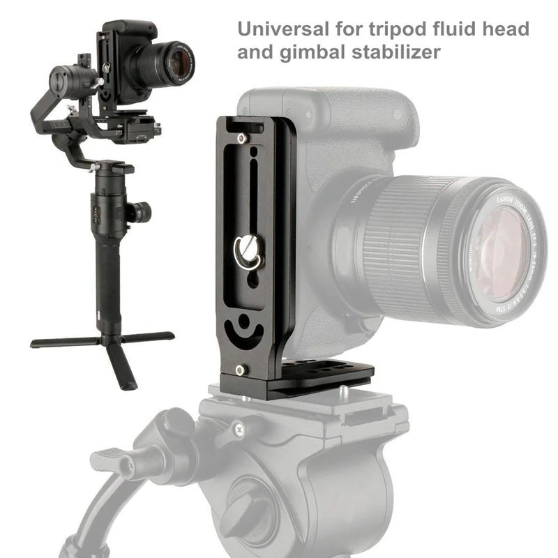 

Universal Camera L Bracket Quick Release L Plate 1/4 Inch Screw Swiss Vertical Video & Photography Reflector Holder Clip