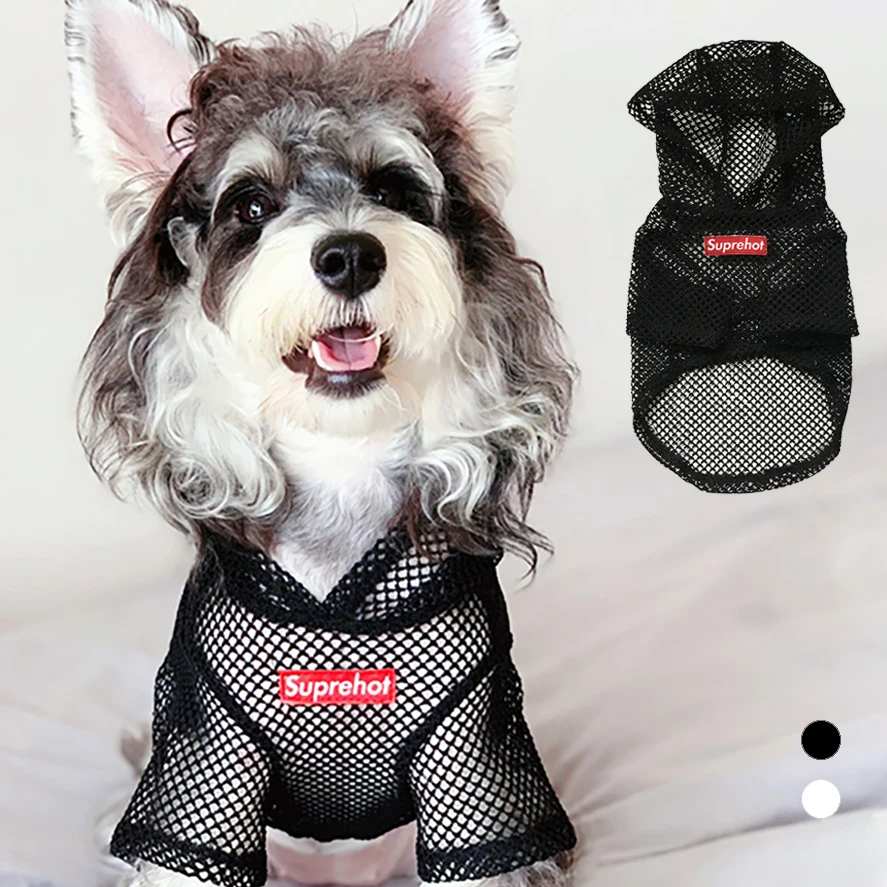 

Breathable Pet Summer Sun-protective Clothes Puppy Hooded Reflective Coat Fashion Outdoor Clothes for Small Medium Cats Dogs Pet
