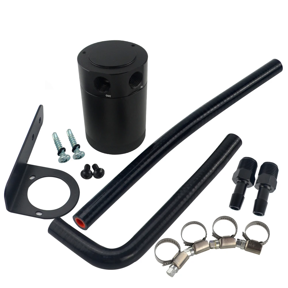 Hypertune OIL CATCH CAN TANK/комплект сепаратора масла для HONDA CIVIC 16 17 BLACK со шлангом