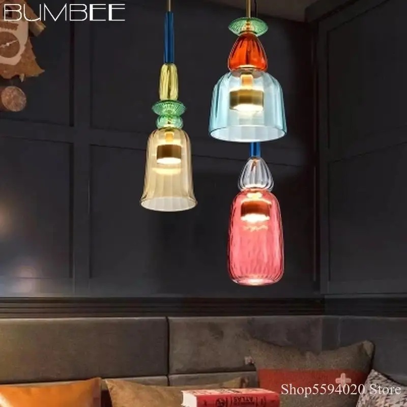 Скандинавская цветная подвеска &quotКонфета&quot освещение для детской комнаты