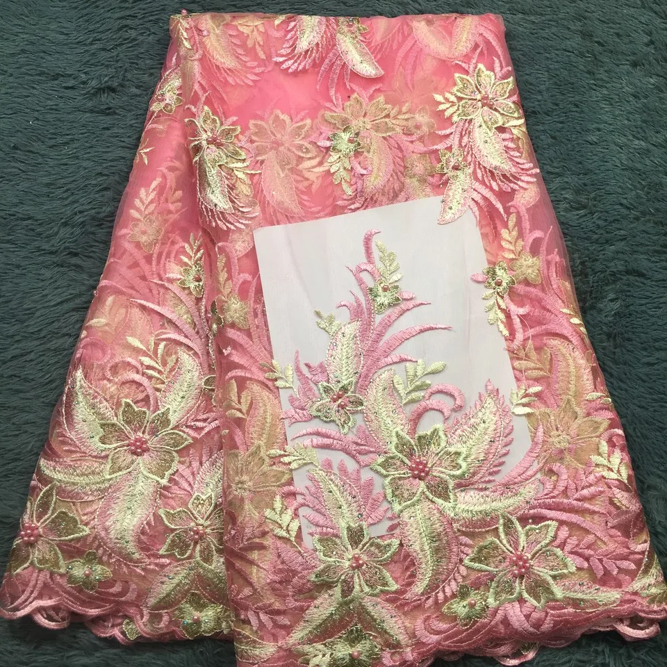 Новинка 2021 года тюль из Дубая кружевная ткань нигерийский французский с камнями