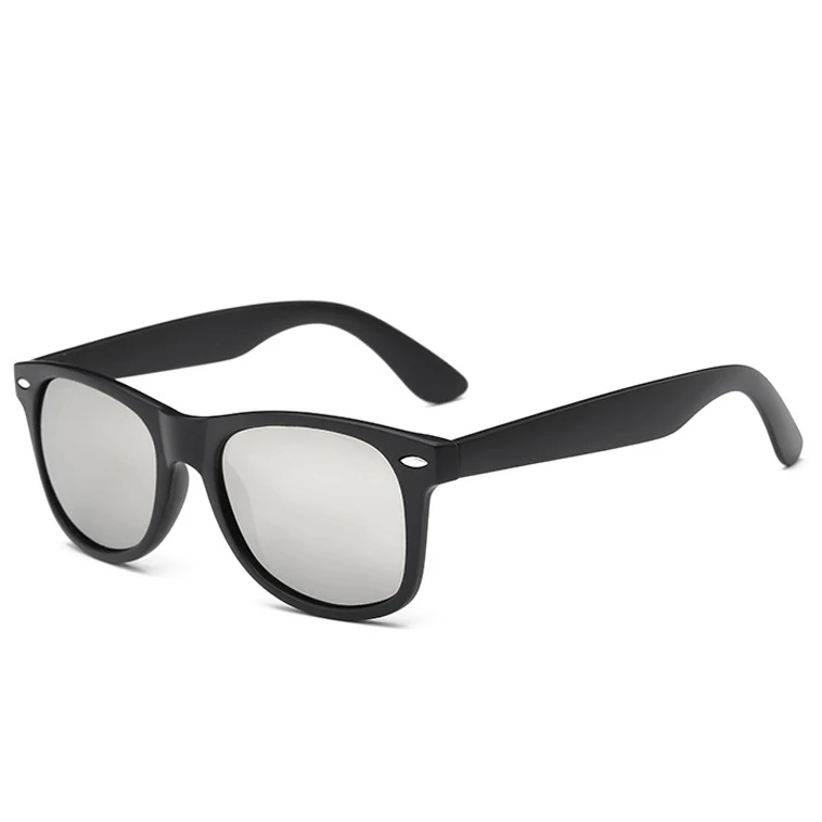 

New Fashion Silver Coating Mirror Sunglasses Women Men Polarized Sunglasses Driving Black Frame Eyewear Male Sun Glasses UV400