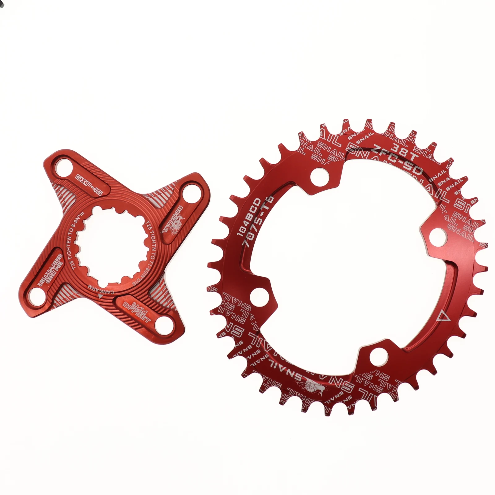 Улитка овальная Звездочка 6 мм офсетная XX1 Eagle X01 GX X1 X0 X9 для sram gxp DM 30T 32T 34T 36 38 MTB дорожный велосипед с прямым креплением