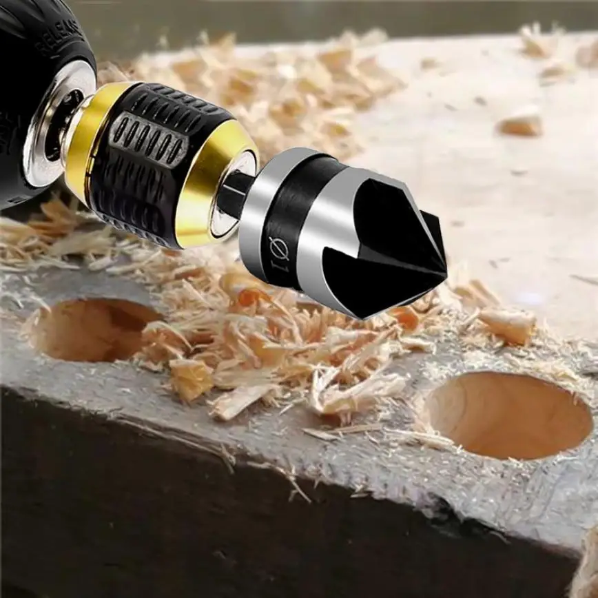 

3pcs hexagonal handle 90 degree five-blade woodworking chamfering tool high carbon steel 12mm16mm19mm black chamfering knife