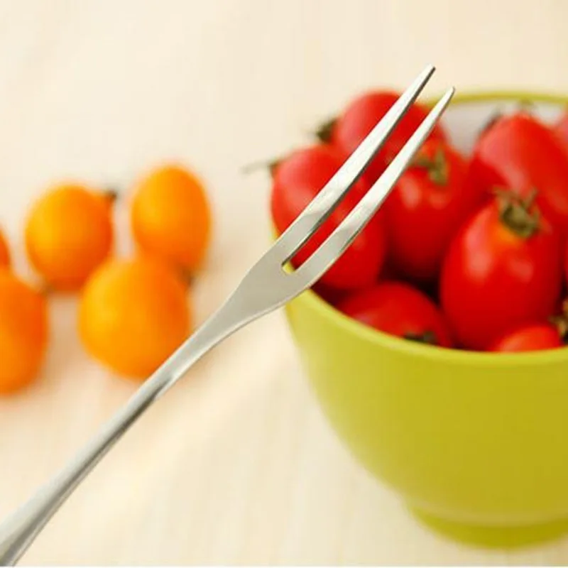 2/5/10 шт/набор из нержавеющей стали вилка для фруктов десерт торт салата столовые