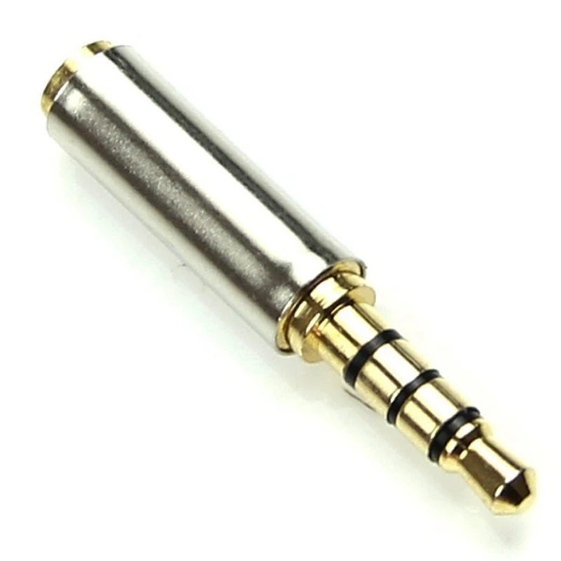 Golden 3.5mm Male to 2.5mm Female Plug Stereo Audio Earphone Jack Adapter Converter | Обустройство дома