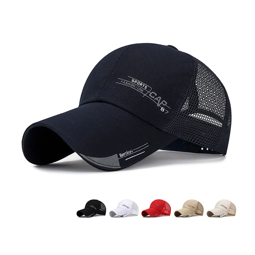 Бейсболка Snapback в стиле хип-хоп летняя дышащая сетчатая унисекс для мужчин и