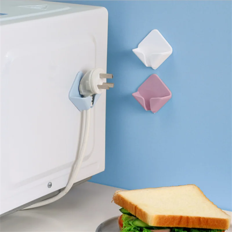 

Держатель для штепсельной вилки без перфорации, крючок для шнура питания, липкий крючок, многофункциональная креативная бесшовная розетка,...