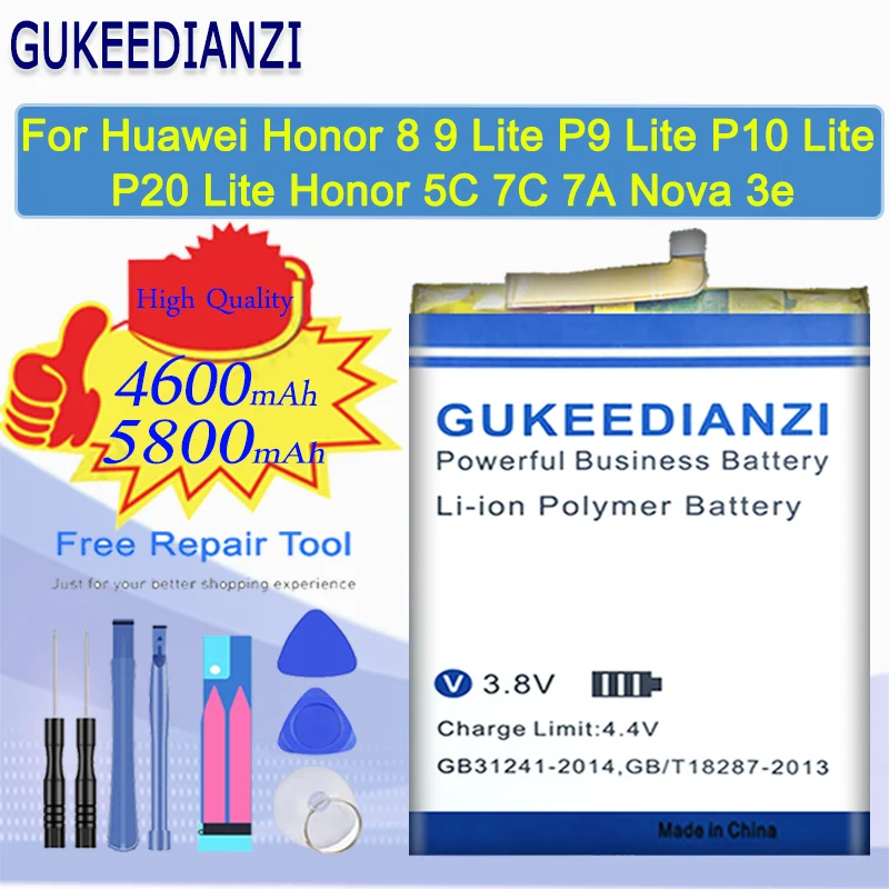 Аккумулятор HB366481ECW для Huawei Ascend G9 P9 P8 P10 P20 Lite 2017/Honor 8 9 9i V9 5C 7C 7A mate10 P30 pro lite