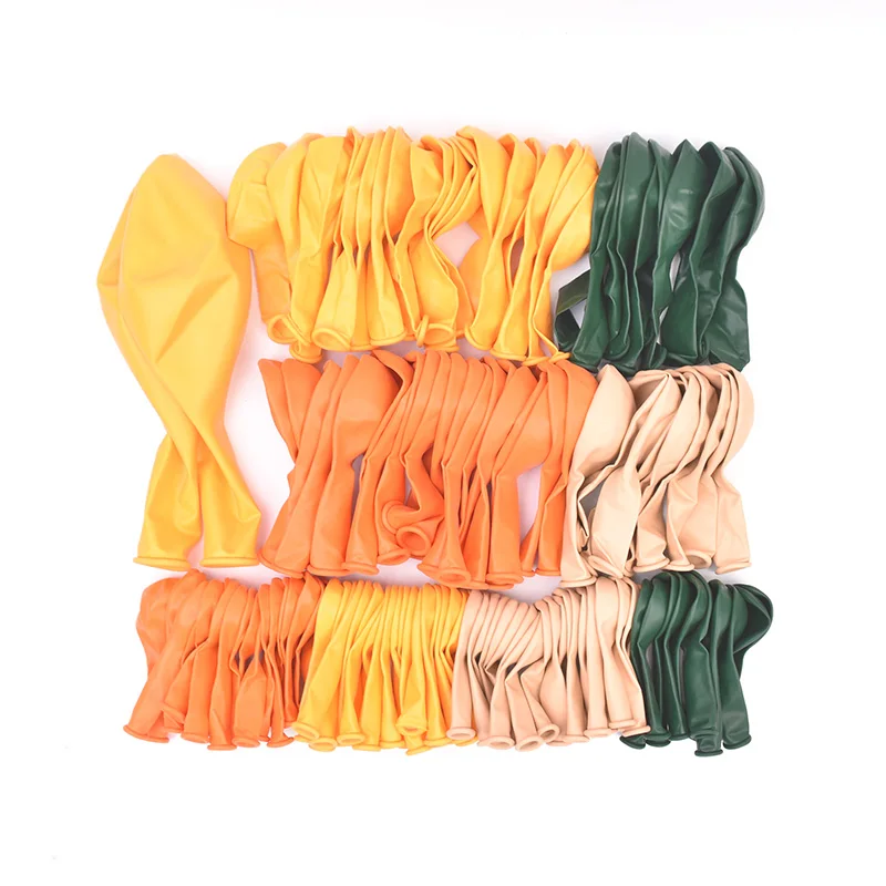 Органические/оранжевый/желтый/зеленый шар гирлянда арочный комплект Джунгли