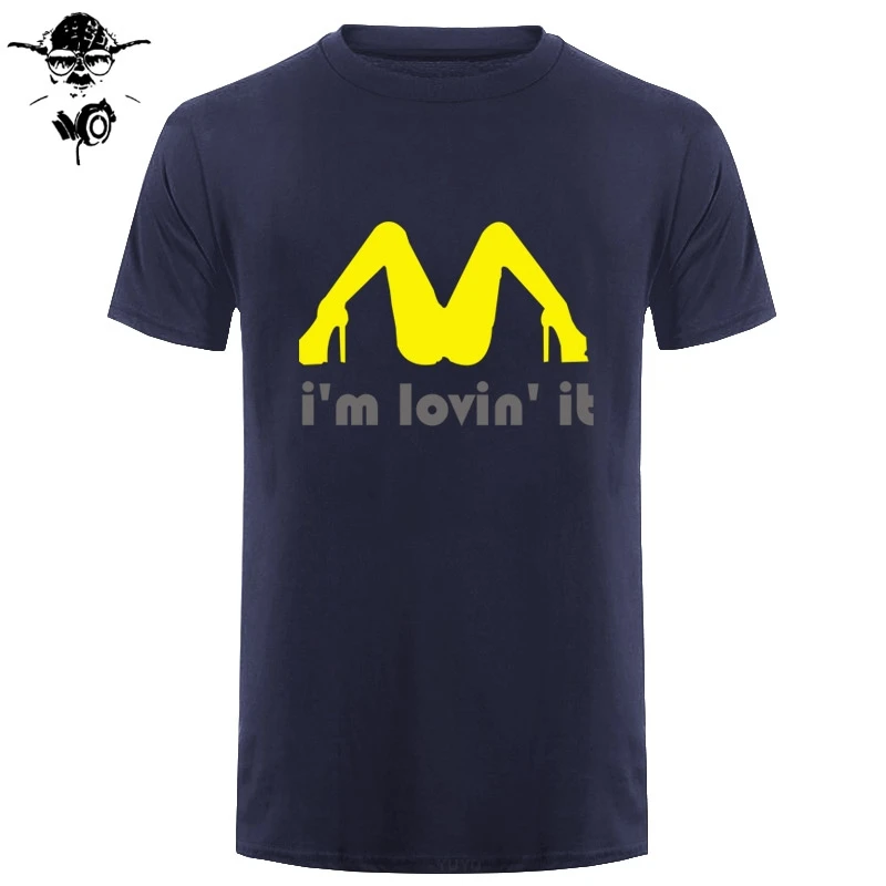 Трехцветная футболка с надписью I'm Love It inaсобственate нападение Мужская забавная