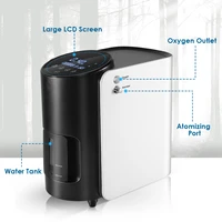 2pcslot ortable 1l 7l oxygen concentrator with atomization low noise high purity oxygen machine flow adjustable 90%c2%b13 voice