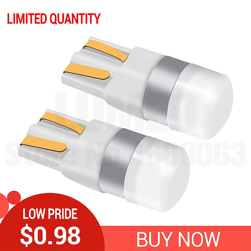 White limited offer 2x автомобиль светодиодный W5W 1 светодиодный 3030 SMD 168 194 T10 светодиодный автоматической производственной линии лампа интерьерный клиновидный просвет светильник AC/DC 12V - Испускаемый цвет: White limited offer