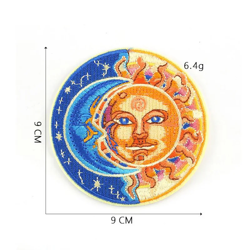 Moon дерево с надписью НЛО значки героями мультфильмов вышитая нашивка аппликация
