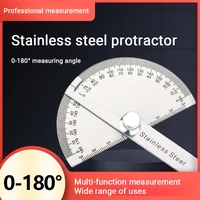 180 degree protractor metal angle finder goniometer angle ruler stainless steel woodworking tools rotary measuring ruler 0 100mm