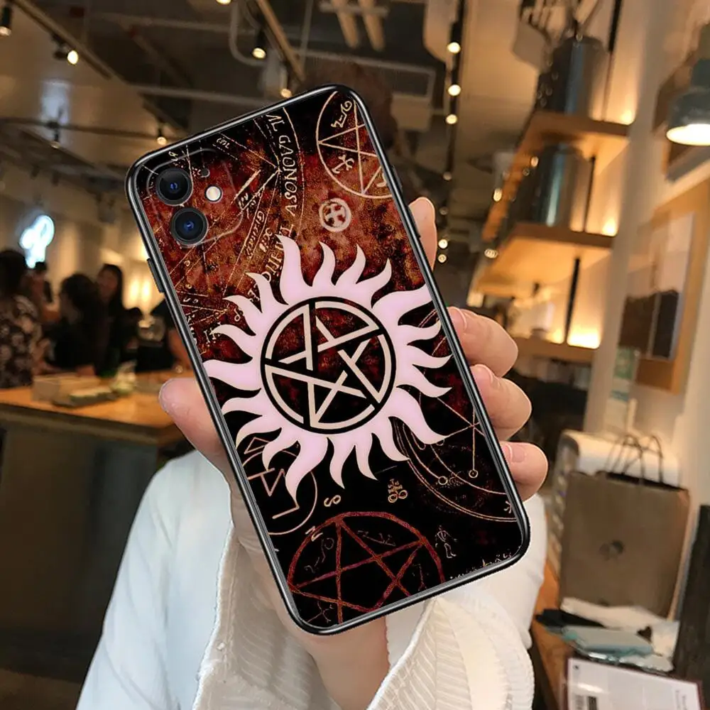 Сверхнатуральные Чехлы spdean N и Sam для iphone 11 Pro Max Чехол 12 8 PLUS 7 6S XR X XS mini mobile cel |