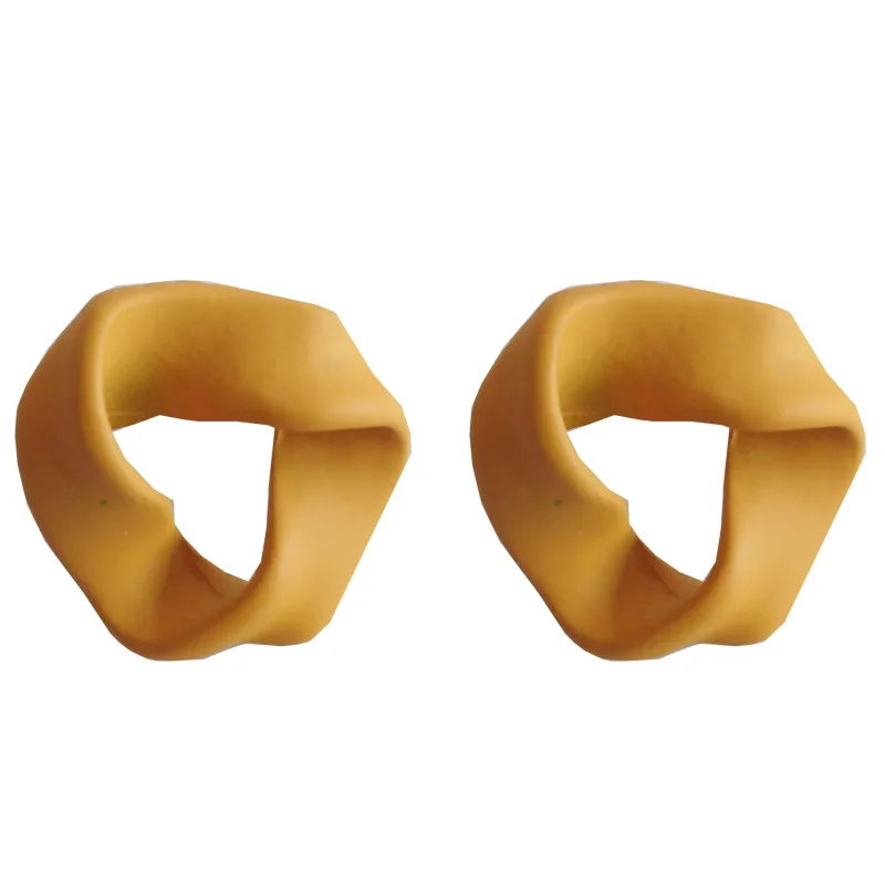 

S925 needle Retro Temperament Earrings Irregular Shape 3 color Brown Yellow Green Stud Earrings For Women Jewelry Girl Gift