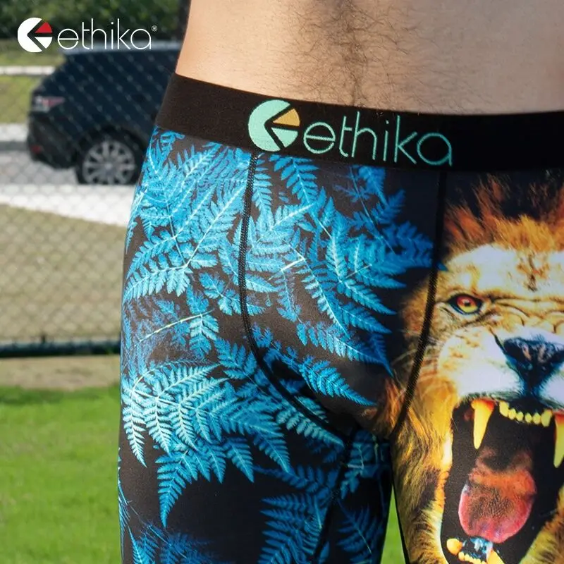 

Ethika 2020 Cool Punk Style Harajuku Underpants Breathable Male Short Pants Spandex Cartoon Boxers Mens Underwear