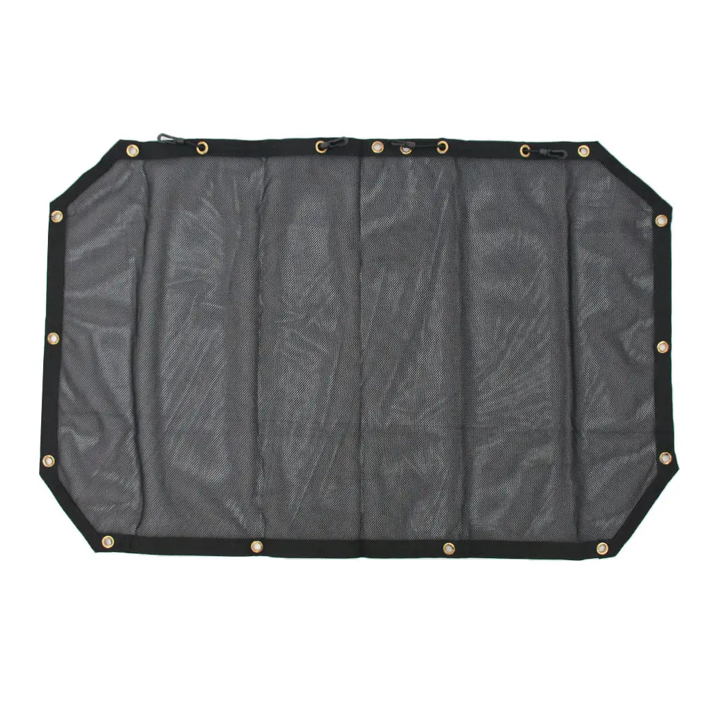 

Black 4 Door Sun Shade Top Cover Roof Mesh for 2007-17 Jeep Wrangler