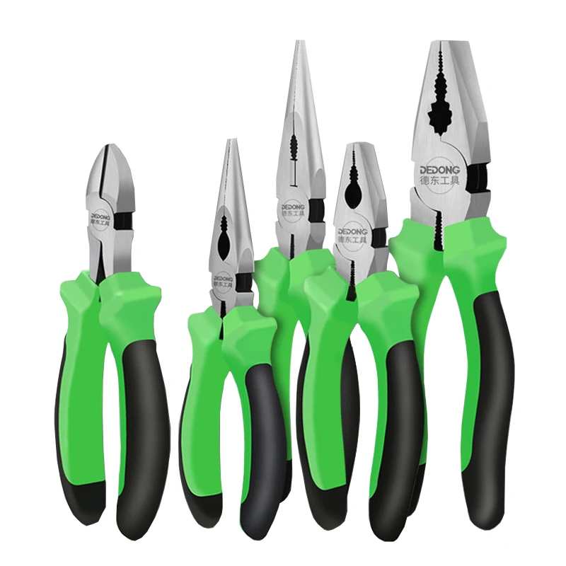 

Pliers Set Insulated Rubber Steel Wire Needle Nose Pliers Diagonal Pliers Multifunctional Universal Electrician Hand Tool Pliers