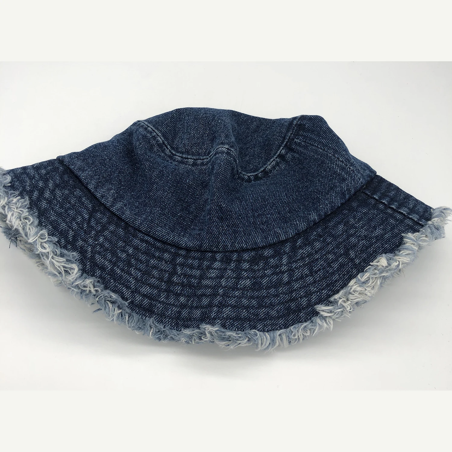 Джинсовые шляпы с дикими полями вымытые джинсы темным камнем кепки вышивкой от