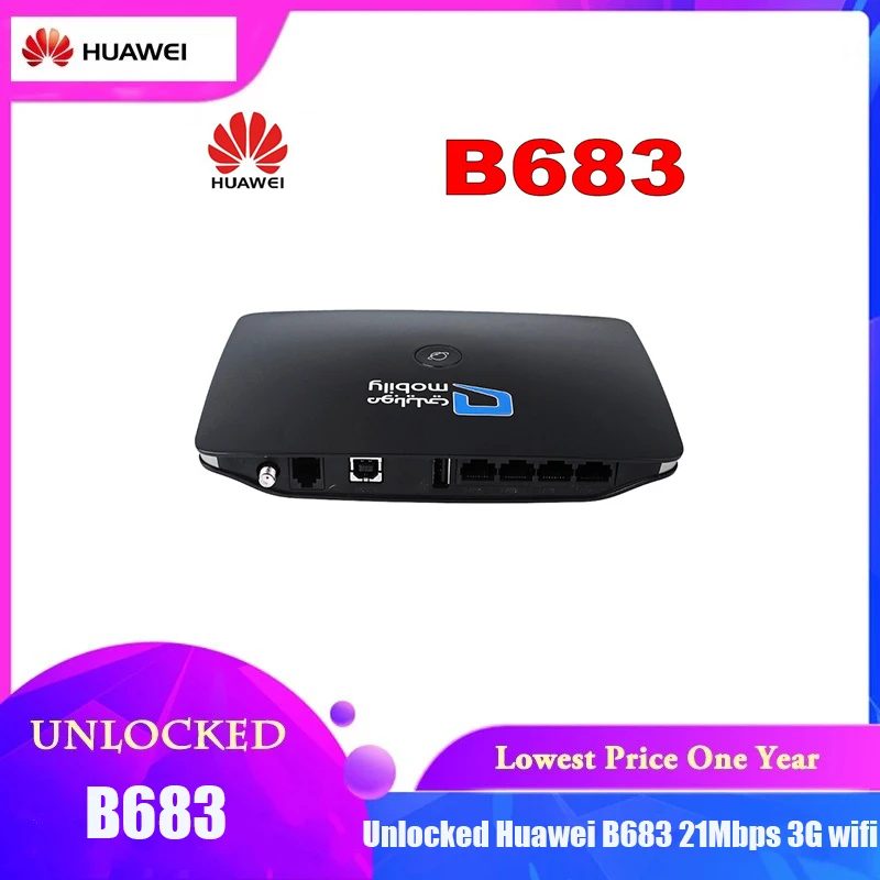 

Разблокированный Wi-Fi роутер Huawei B683, 21 Мбит/с, 3G Wi-Fi роутер, 3G Wi-Fi Aongle 3G, беспроводной Wi-Fi роутер WCDMA 900/2100 МГц Pk E960 B970B B681 B660