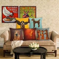 colourful animal dog cushion cover throw pillows home decor pillowcase pillow cover