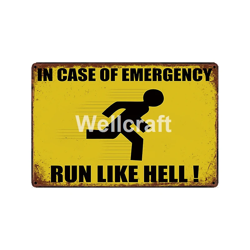 [WellCraft] предостережение X-RAY парковка только выход из общественных металлических знаков плакаты винтажная живопись на заказ Декор LT-2004 - Цвет: GLC-12494