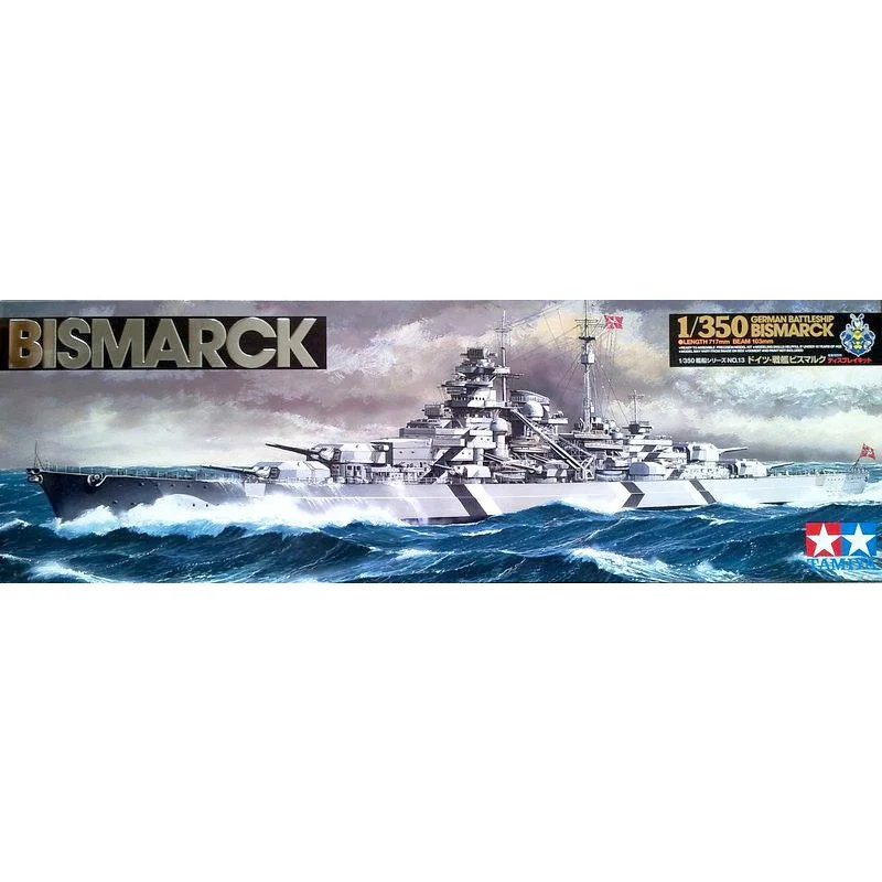 Немецкий боевой корабль Бисмарк масштаб 78013 1/350 р/с TAMIYA | Игрушки и хобби