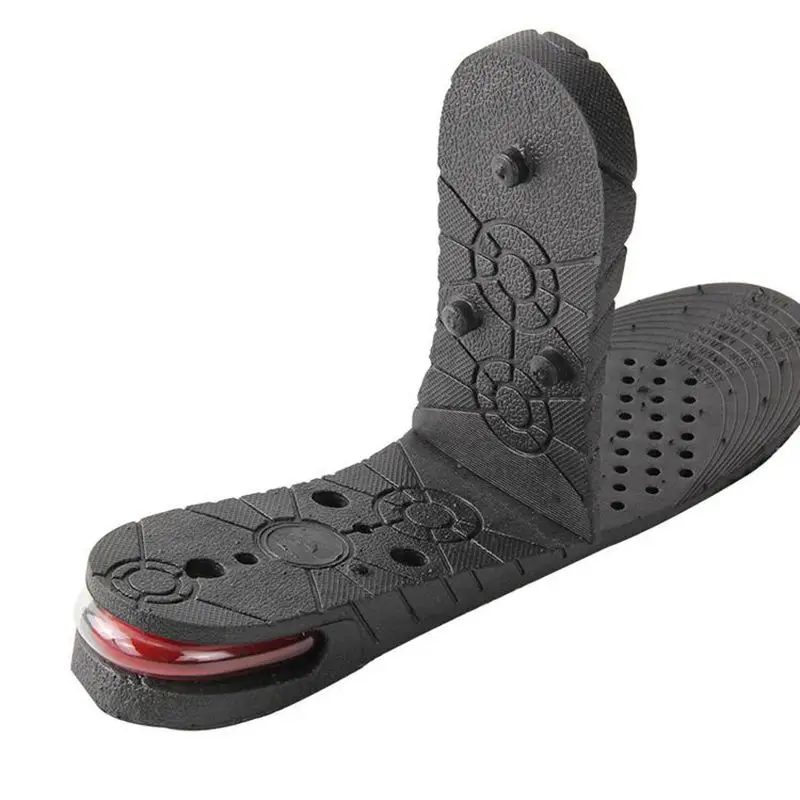 Стельки для мужчин и женщин вставки в обувь увеличения роста унисекс черные 3 9